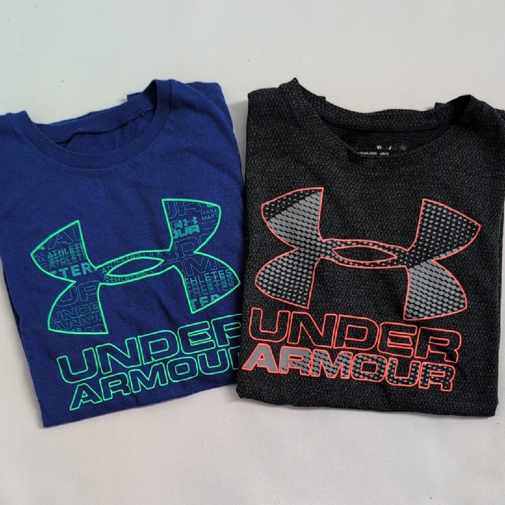 Under Armour Kids' Blue and Gray Tees